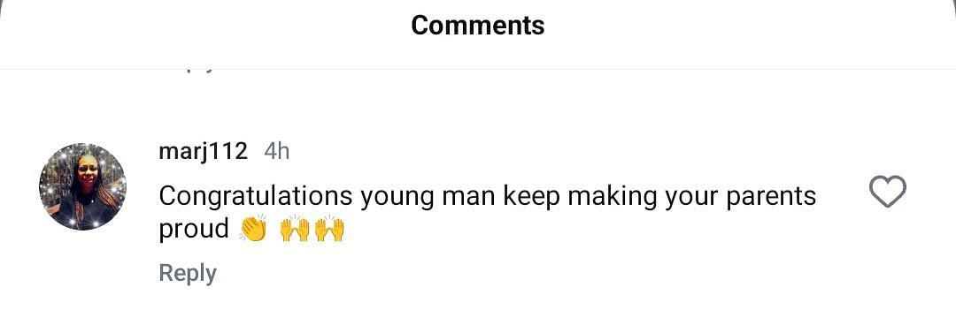 Fan's comments on IG